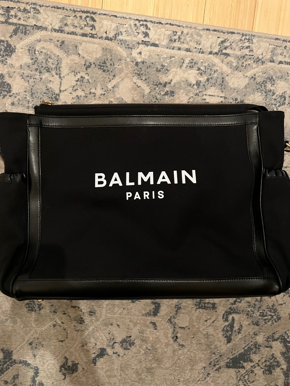 Balmain Diaper Bag - Canvas & Leather